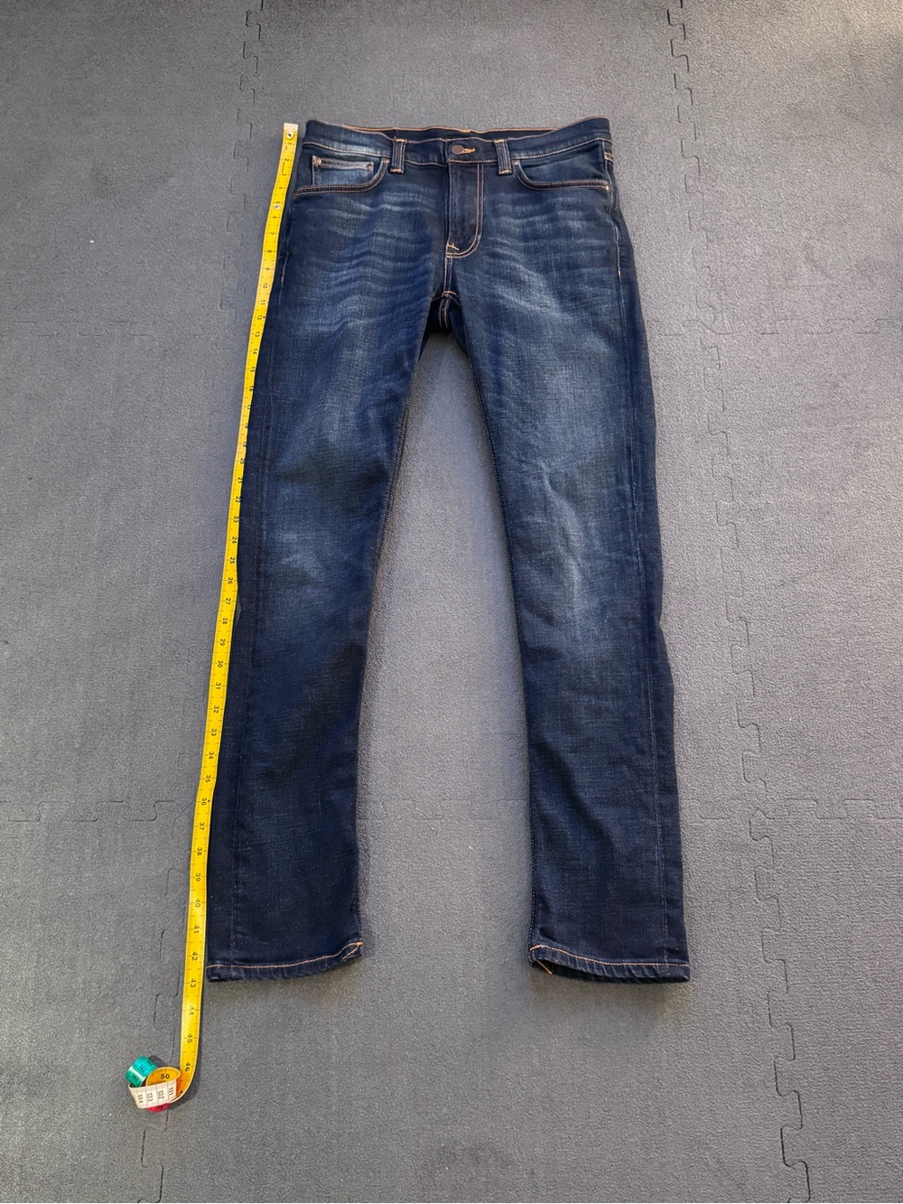 Nudie Jeans Men's Slim - Lean Dean Dark Deep Worn